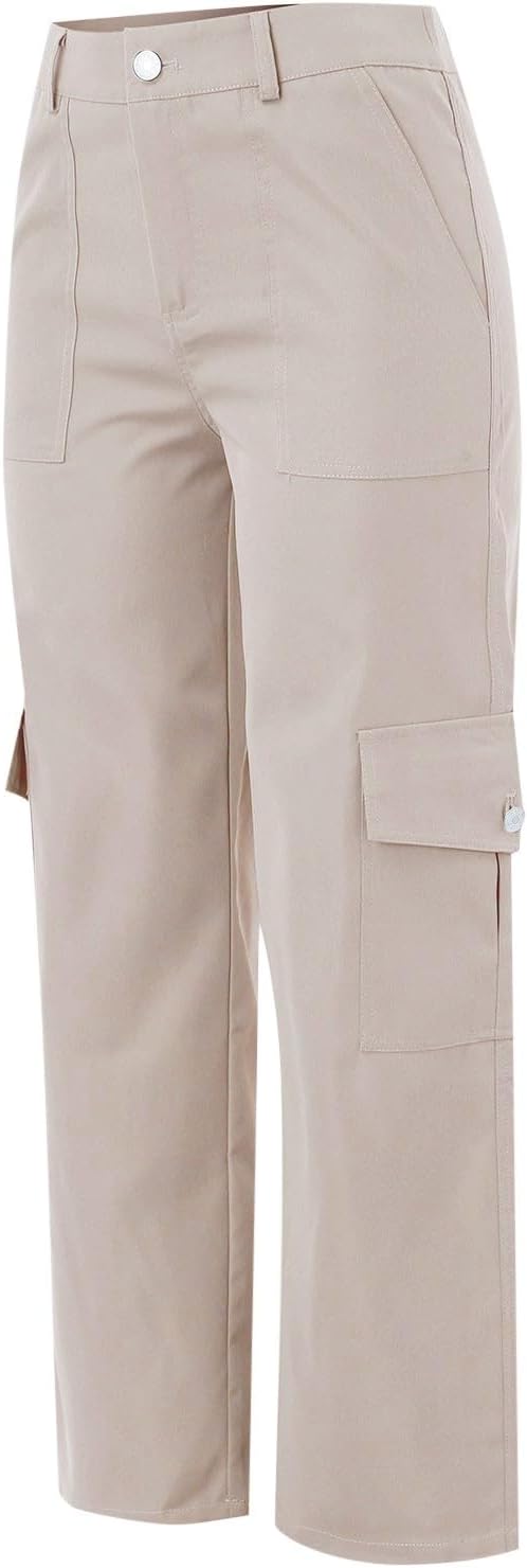 Cargo Pantalon Beige für Damen – Vintage Streetwear Look