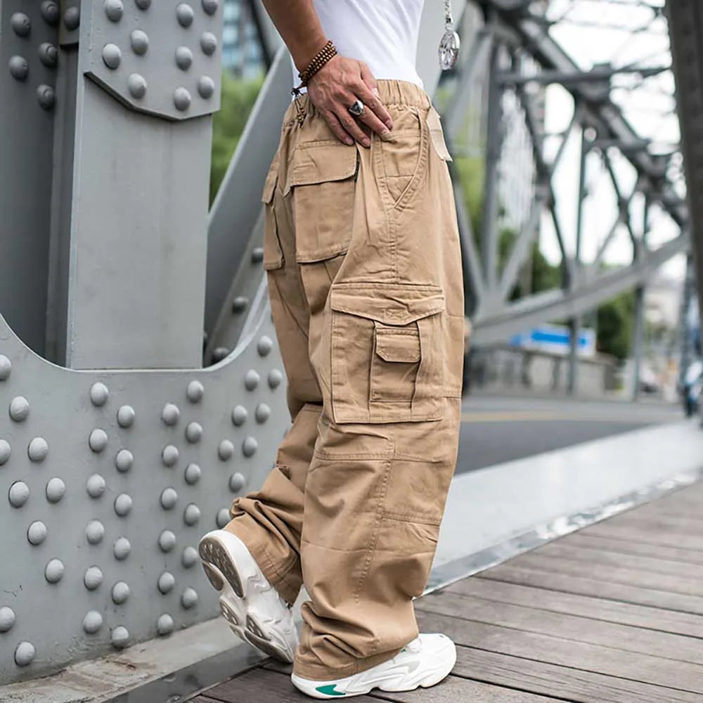 Urban Chic: Strapazierfähige Baumwollhosen mit Charakter-Cargo Hose-3