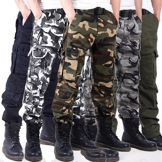 Military Chic: Sommer-Cargohose mit mehreren Taschen-cargo Hose-