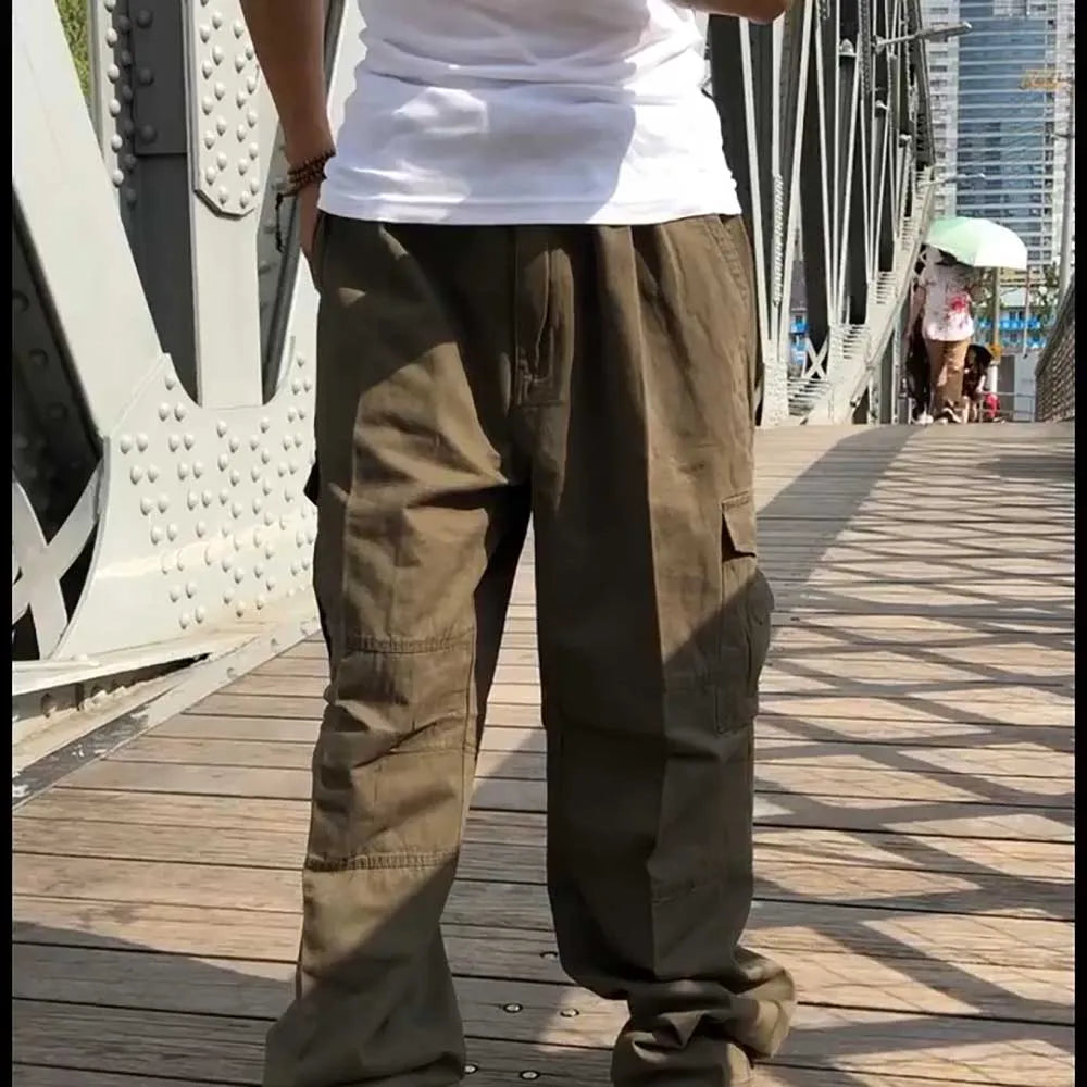 Urban Chic: Strapazierfähige Baumwollhosen mit Charakter-Cargo Hose-854