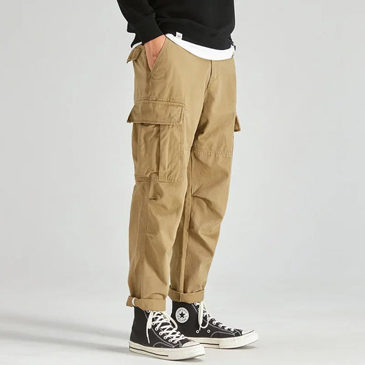 Herren Cargo Hose Kaki – Komfort, Style und Robustheit-Cargo-Hose-64