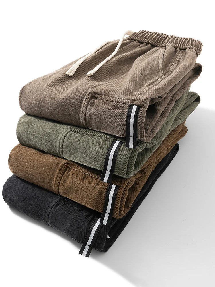 Lässiger Chic: Bequeme Herren-Cargohose mit Gummizug am Bein-Cargo Hose - 85