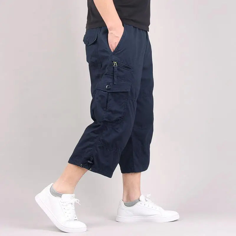 Hochwertige Cargo-Shorts aus Naturbaumwolle-Cargo Hose-78