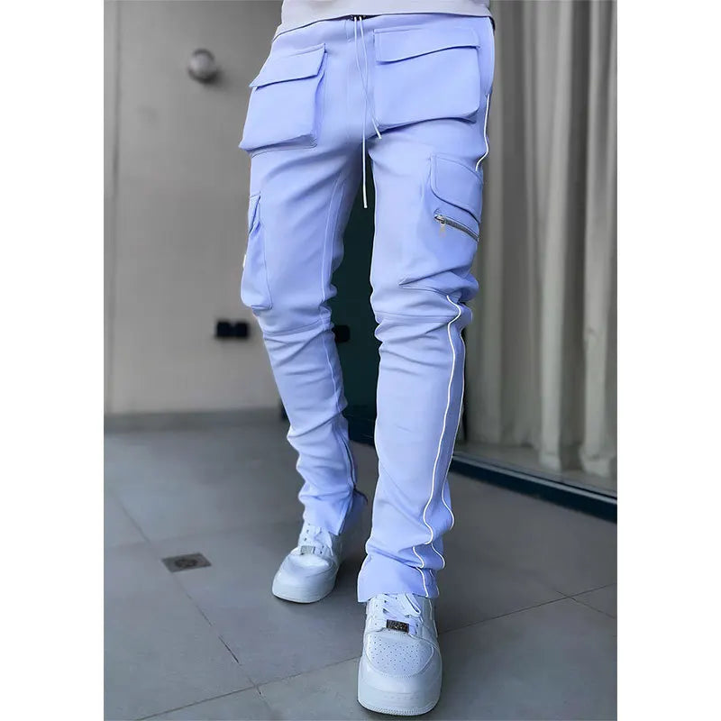 Stylische Vielseitigkeit: Moderne Slim Cargo Hose für Männer-Cargo Hose-7