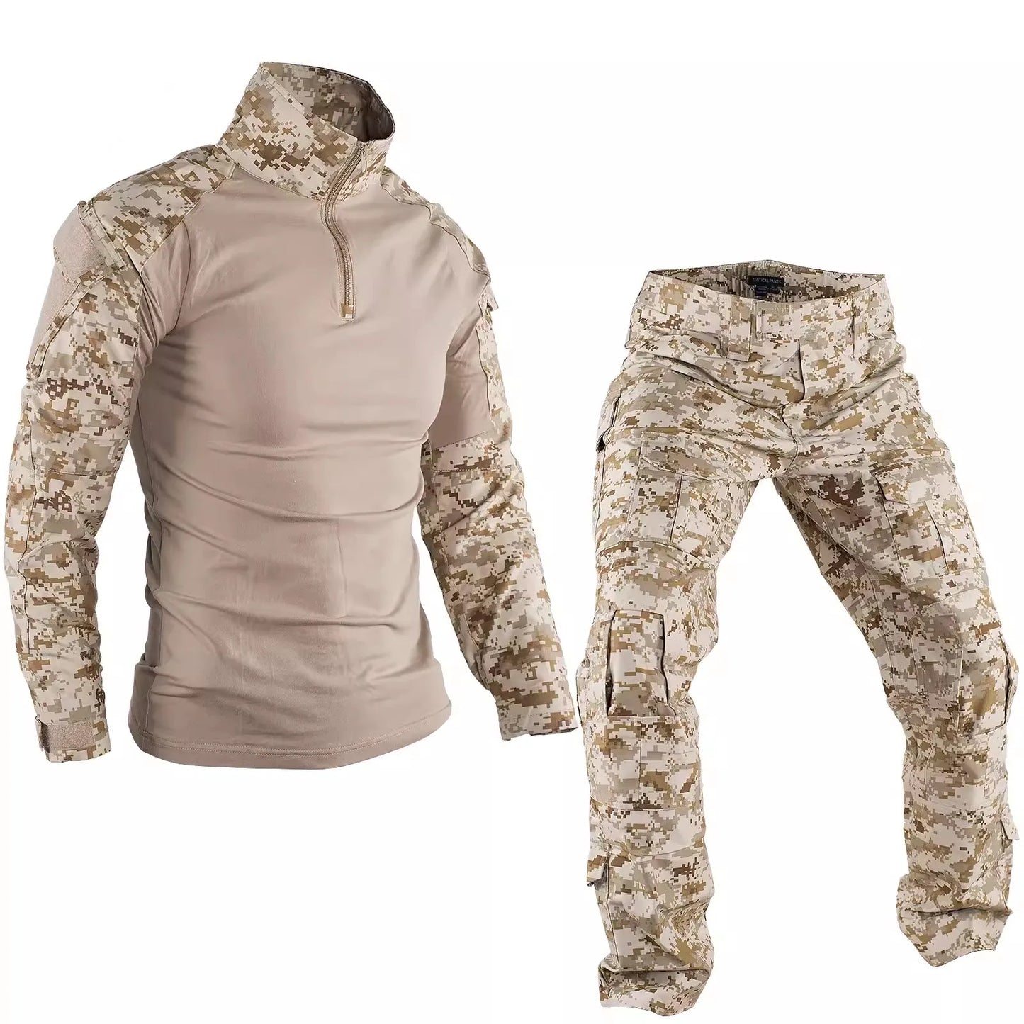 Militärischer Einsatzanzug Schwarz – Taktisches Set mit Hose und Oberteil