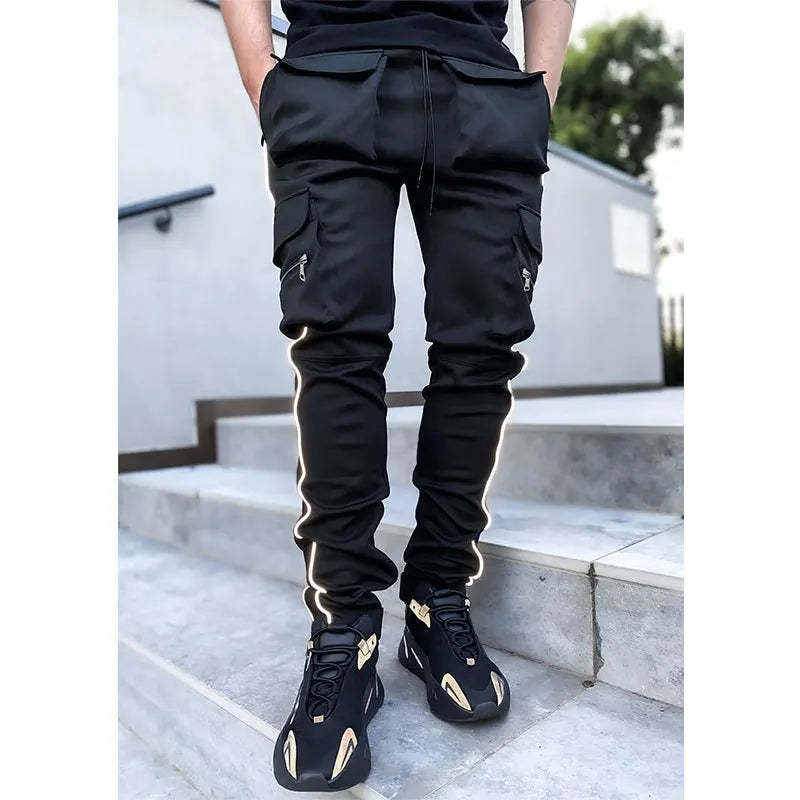 Stylische Vielseitigkeit: Moderne Slim Cargo Hose für Männer-Cargo Hose-2