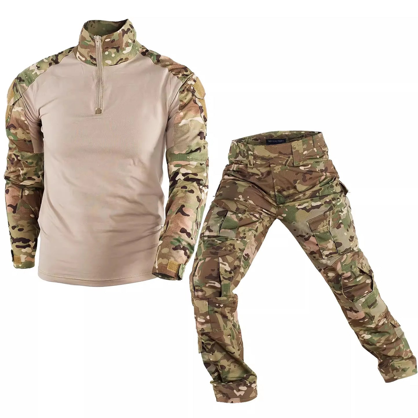 Militärischer Einsatzanzug Schwarz – Taktisches Set mit Hose und Oberteil