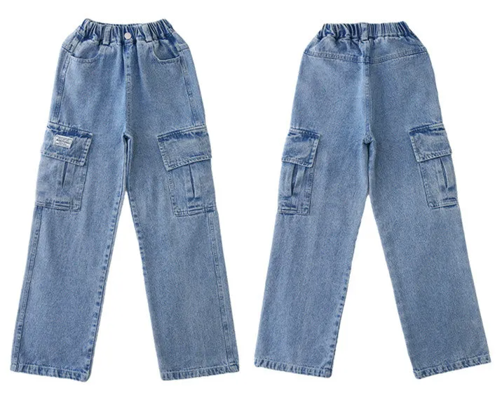 Weite Cargo-Jeans für Mädchen: Komfort und Eleganz vereint68/