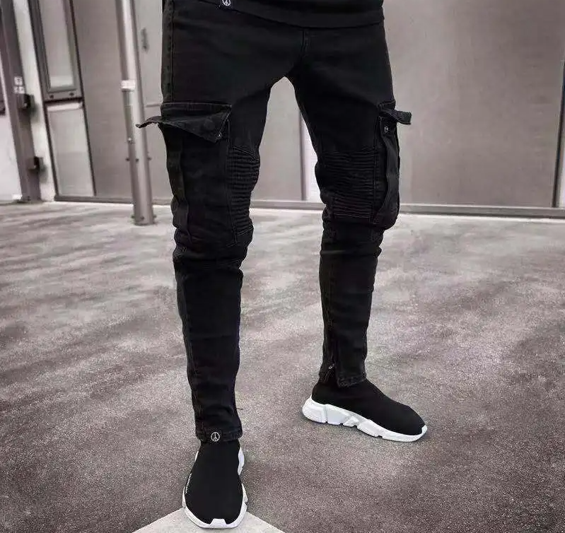 Schmale Cargo Jeans: Lässiger Chic für Männer-Cargo Hose-