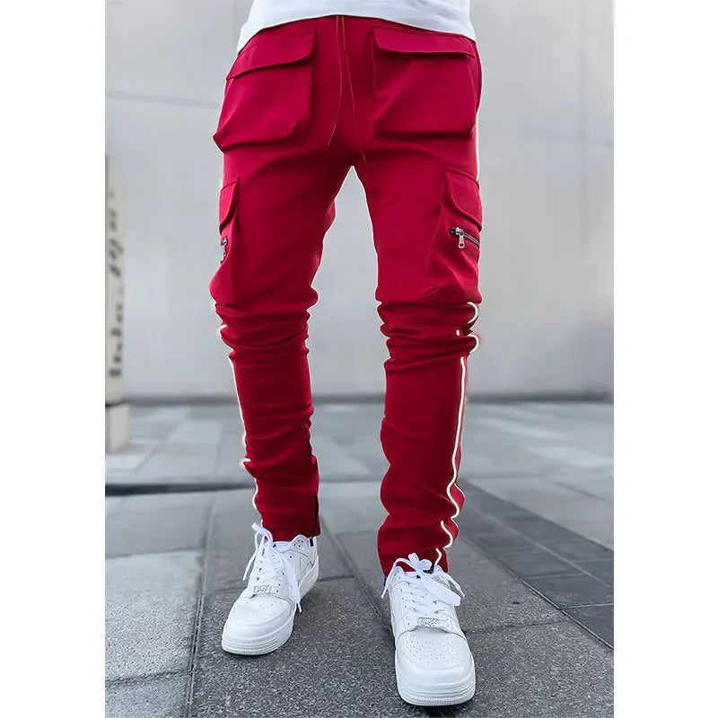 Stylische Vielseitigkeit: Moderne Slim Cargo Hose für Männer-Cargo Hose-4
