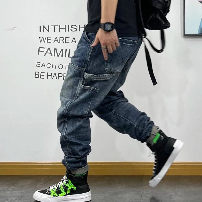 Herren-Cargojeans, perfekt für den urbanen Stil-Cargo Hose-