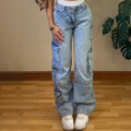 Cargo-Jeans für Damen: ein zeitloses Blau für vielseitige Styles-41