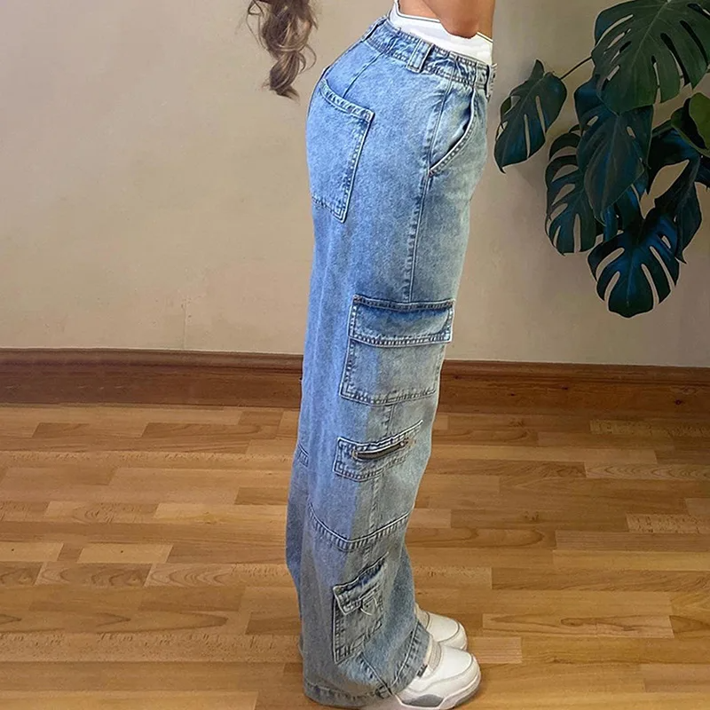 Cargo-Jeans für Damen: ein zeitloses Blau für vielseitige Styles224