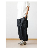 Khakifarbene Baggy-Cargohose für Herren-Cargo Hose- 75
