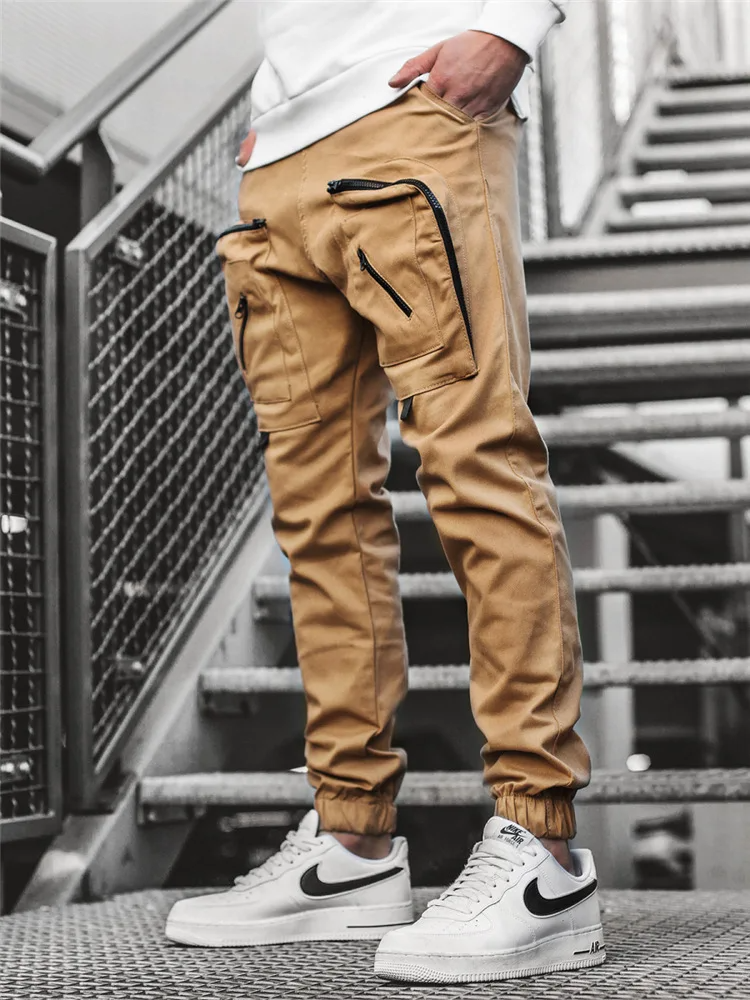 Hellgraue Jogger-Cargohose für Herren