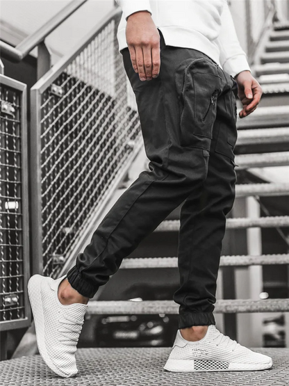 Hellgraue Jogger-Cargohose für Herren