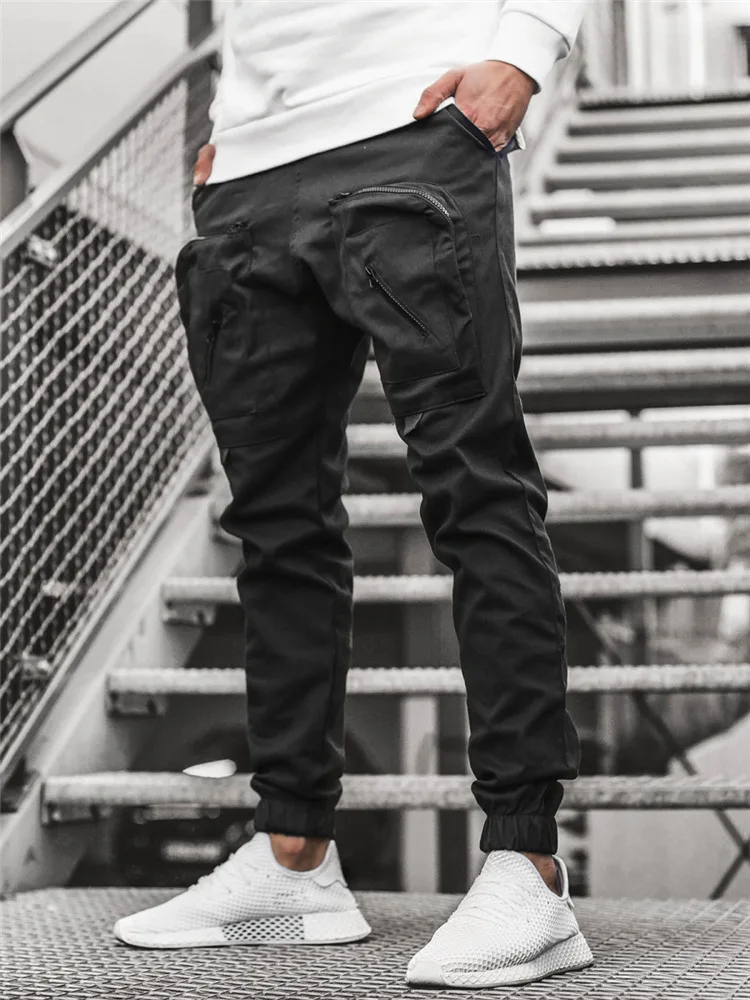 Hellgraue Jogger-Cargohose für Herren