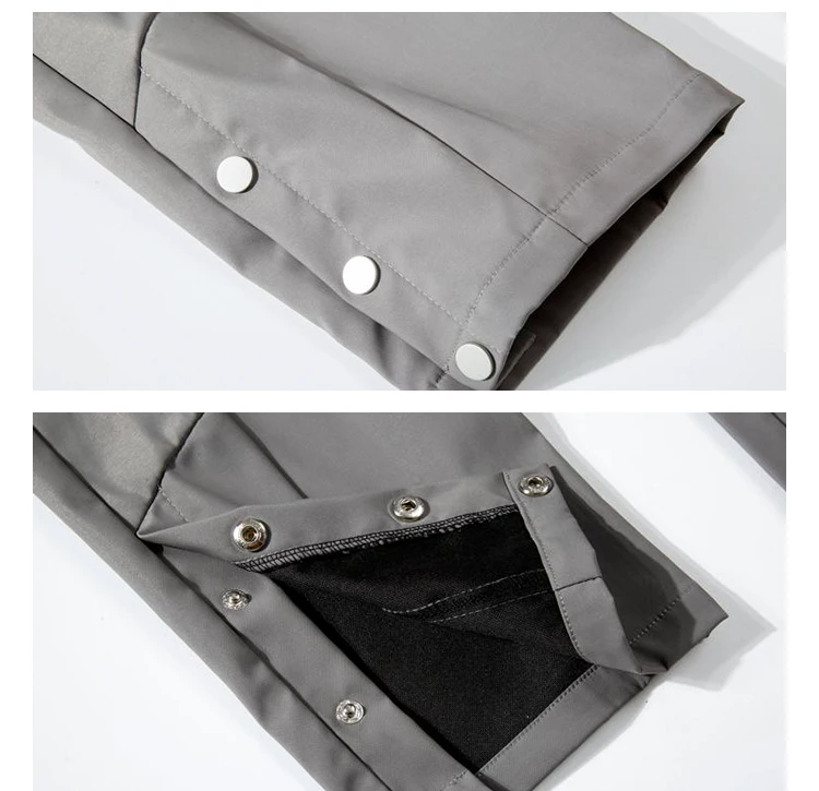 Anthrazit-graue Cargohose für Herren-Cargo Hose- 8