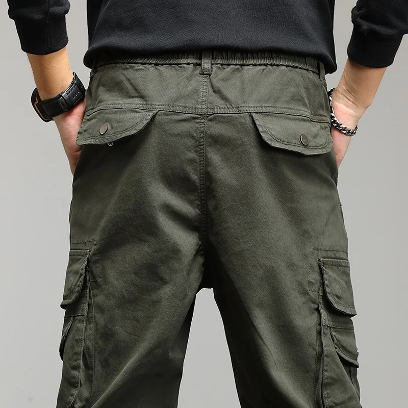 Vielseitige Baumwollhose: trendiger Urban-Style-Cargo Hose- 1110