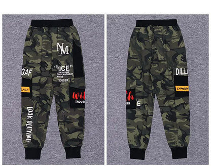 Für kleine Helden: Cargohose mit Tarnmuster für Jungen-Cargo Hose -556