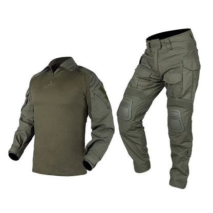 Taktischer Einsatzanzug Herren – Hose & Shirt mit Schützern