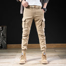 Urbaner Style: Slim-Cargo-Jeans für Herren im Camouflage-Look-Cargo Hose - 4