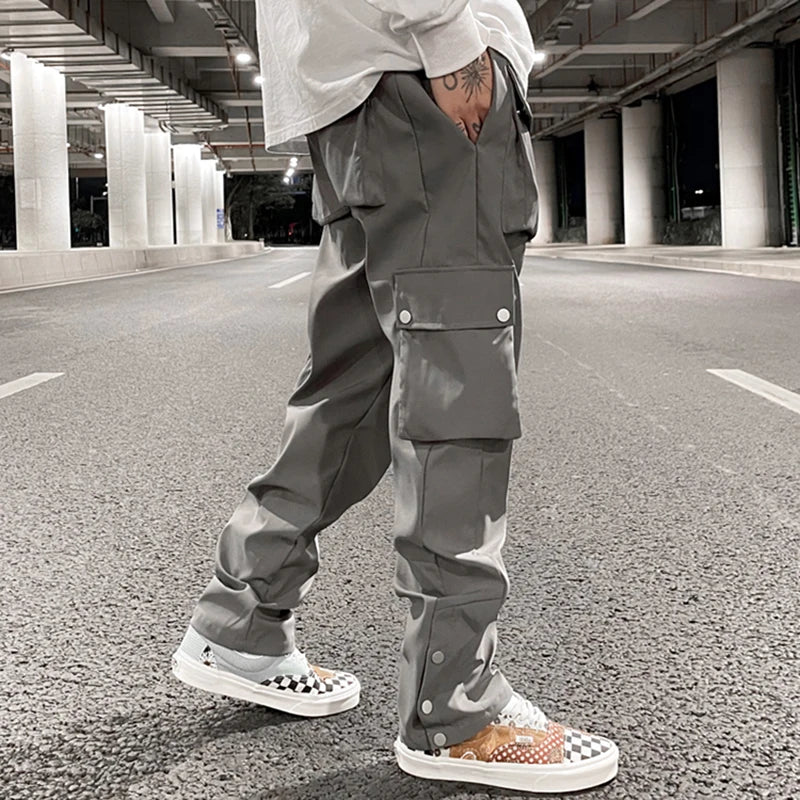 Anthrazit-graue Cargohose für Herren-Cargo Hose- 