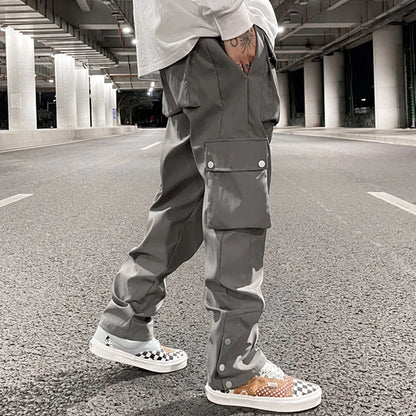 Anthrazit-graue Cargohose für Herren-Cargo Hose- 