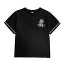 Streetstyle für Kinder: robuste schwarze Cargohose-Cargo Hose -77