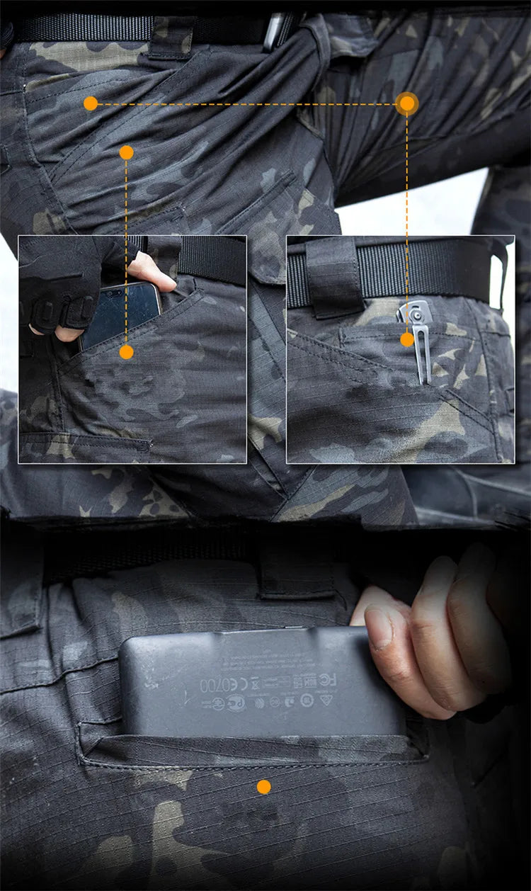 Wasserdichte Outdoor-Militärhose Archon IX8 Dark-Multicam-Cargo Hose-757