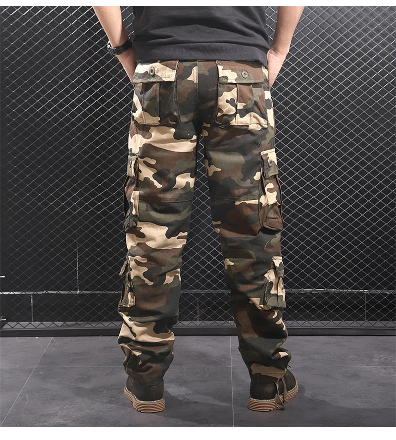 Militärischer Edge: Herren-Cargohose in Baumwolle-Cargo Hose-57