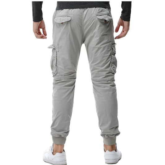 Schmale, lässige Cargohose für Herren-Cargo Hose-2