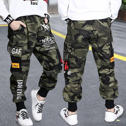 Für kleine Helden: Cargohose mit Tarnmuster für Jungen-Cargo Hose -3