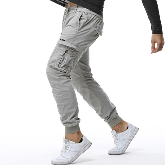 Schmale, lässige Cargohose für Herren-Cargo Hose-