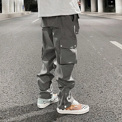 Anthrazit-graue Cargohose für Herren-Cargo Hose- 4