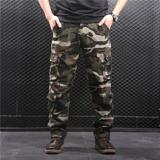 Militärischer Edge: Herren-Cargohose in Baumwolle-Cargo Hose-4