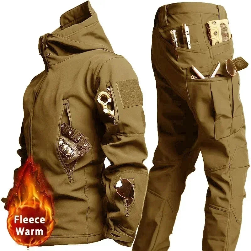 Taktische Kleidung 2-teilig für Herren – Camouflage Jacke & Cargohose