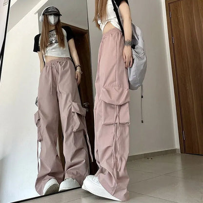 Harajuku Vibes: Damen-Cargohose mit Streetwear-Charme-Cargo Hose - 35