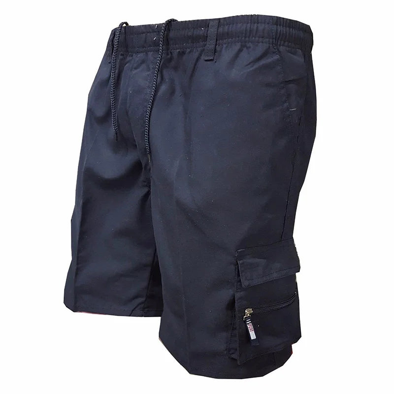 Hochwertige Cargo-Shorts mit elastischem Bund für Männer-Cargo Hose-84
