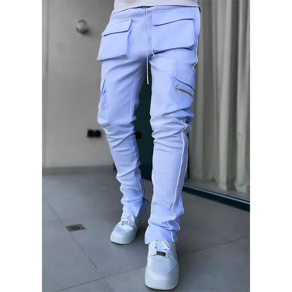 Stylische Vielseitigkeit: Moderne Slim Cargo Hose für Männer-Cargo Hose-7