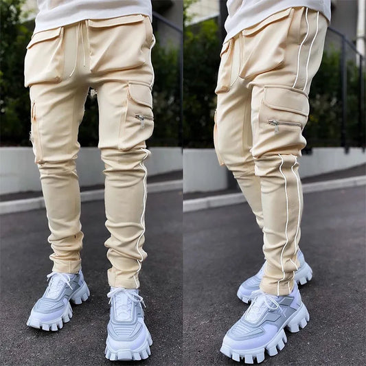 Stylische Vielseitigkeit: Moderne Slim Cargo Hose für Männer-Cargo Hose-5