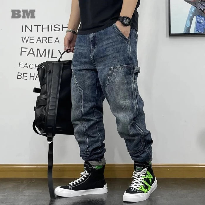 Herren-Cargojeans, perfekt für den urbanen Stil-Cargo Hose- 7