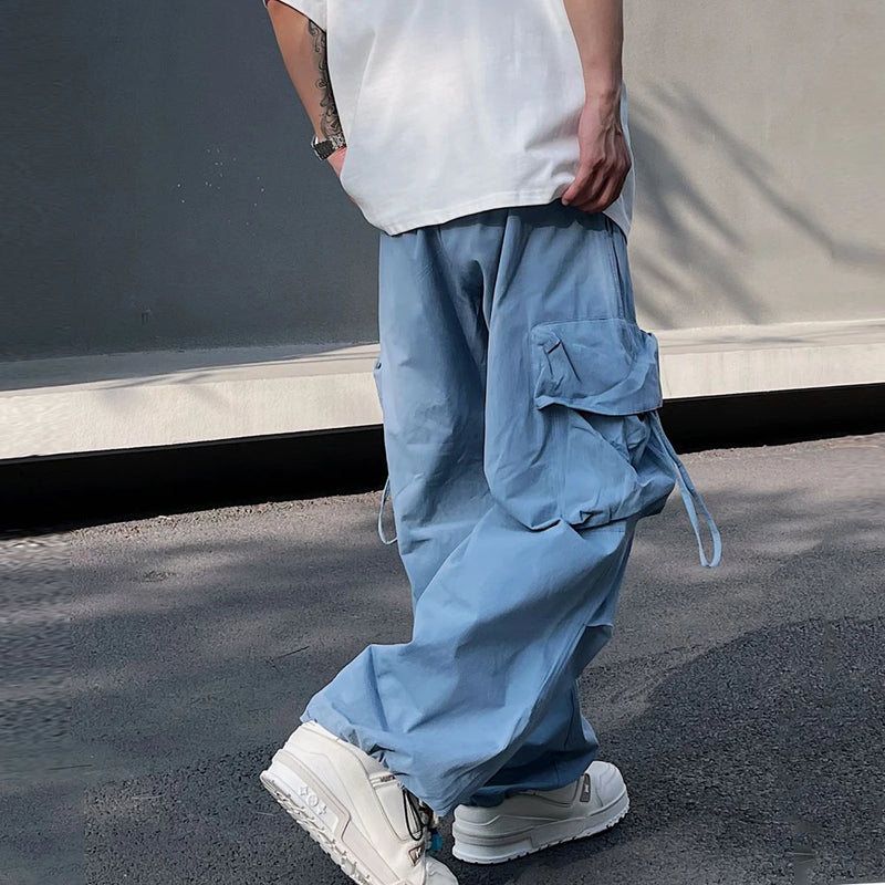 Cargo-Hose Herren Beige im Parachute-Style