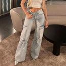 Denim Deluxe: Damen Cargo Jeans Highlight - 2024-Cargo Hose - 