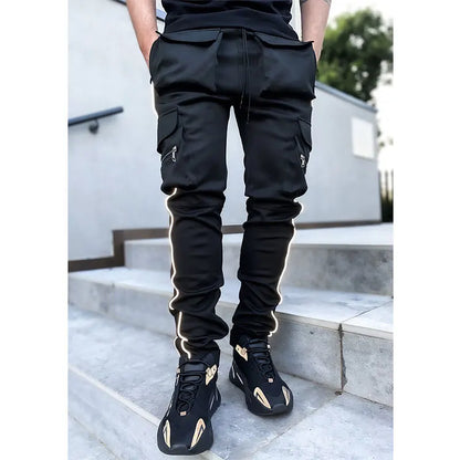 Stylische Vielseitigkeit: Moderne Slim Cargo Hose für Männer-Cargo Hose-2