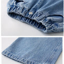 Weite Cargo-Jeans für Mädchen: Komfort und Eleganz vereint-Cargo Hose- 78