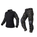 Taktischer Einsatzanzug Herren – Hose & Shirt mit Schützern