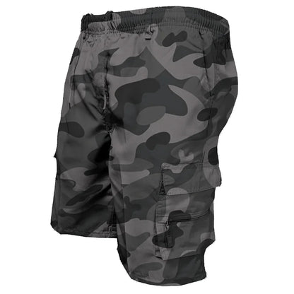 Hochwertige Cargo-Shorts mit elastischem Bund für Männer-Cargo Hose-5