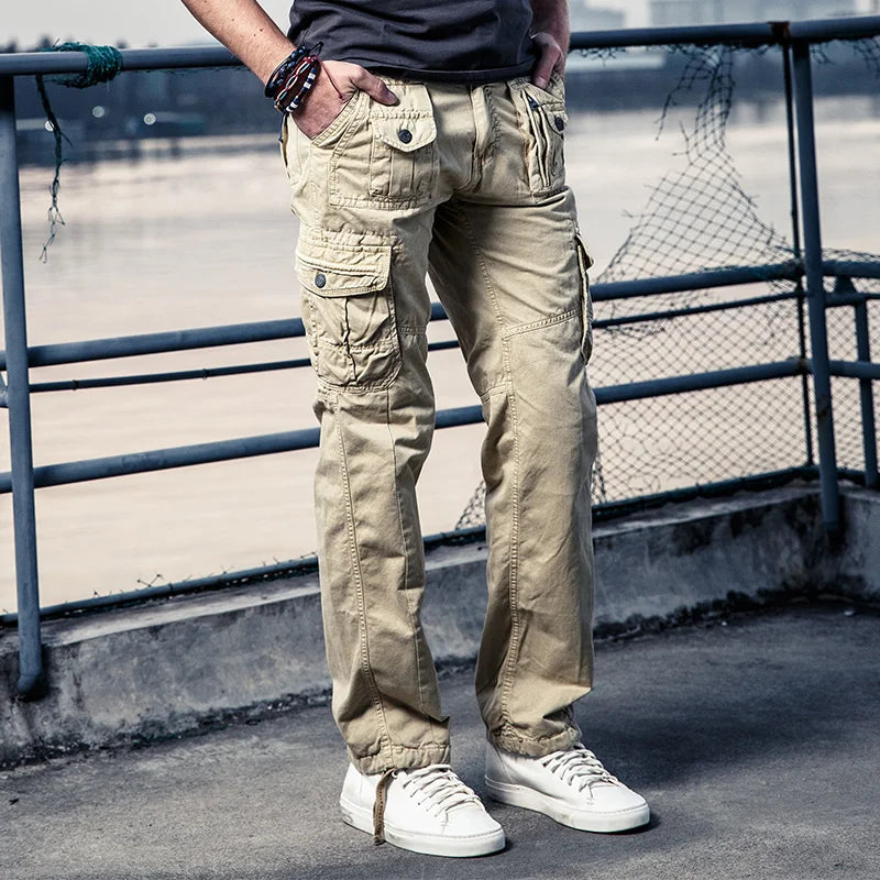 Praktische Cargohose mit mehreren Taschen-Cargo Hose - 