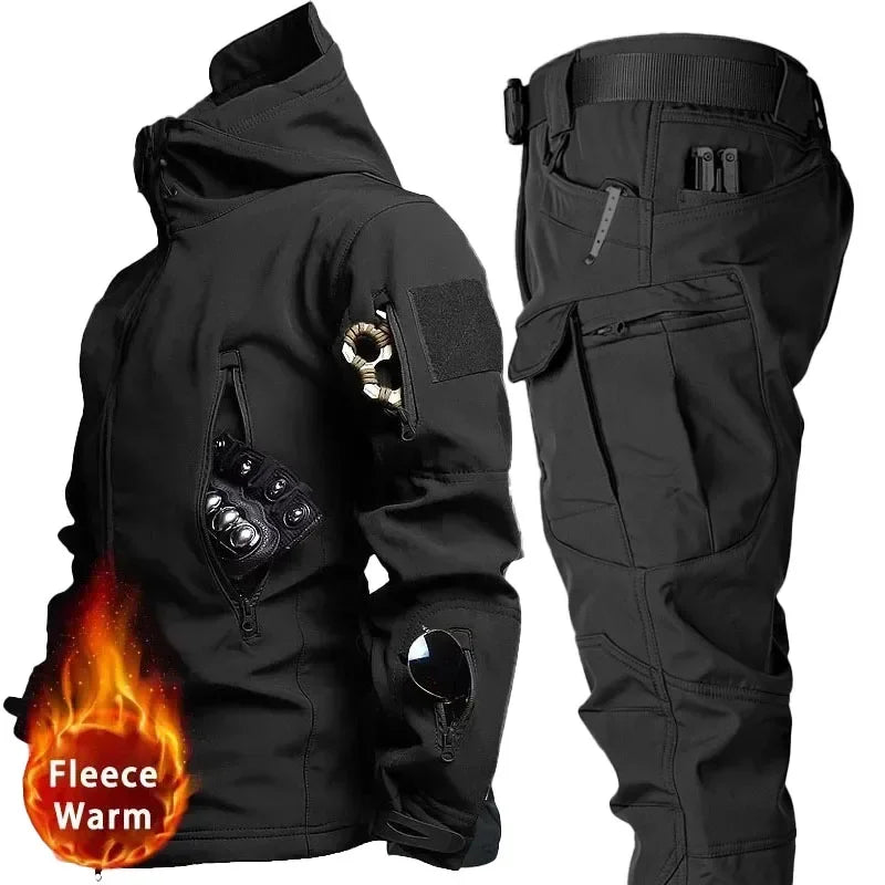 Taktische Kleidung 2-teilig für Herren – Camouflage Jacke & Cargohose